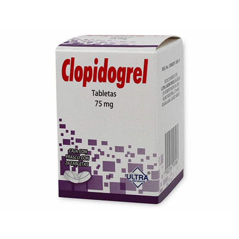 Clopidogrel 75 Mg Con 28 Tabletas Ultra