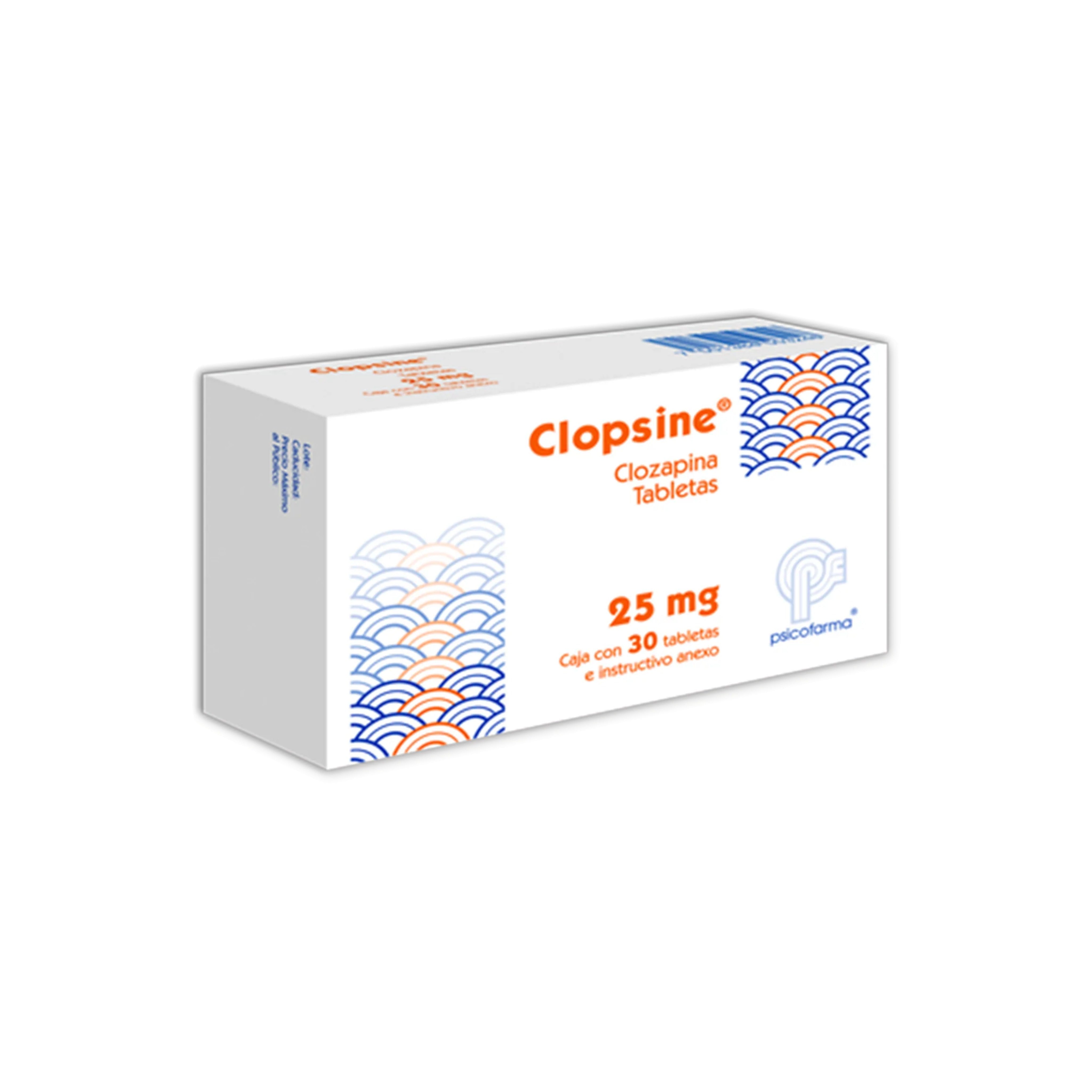 Clopsine 25 Mg Con 30 Tabletas 7501384503246