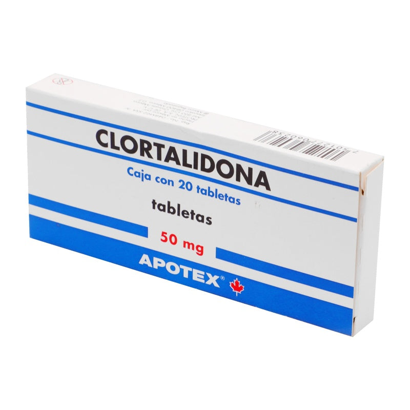 Clortalidona 50 Mg Con 20 Tabletas Apotex