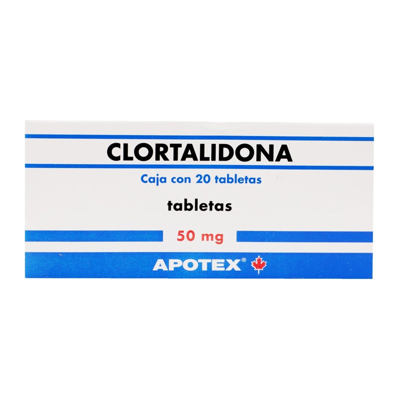 Clortalidona 50 Mg Con 20 Tabletas Apotex