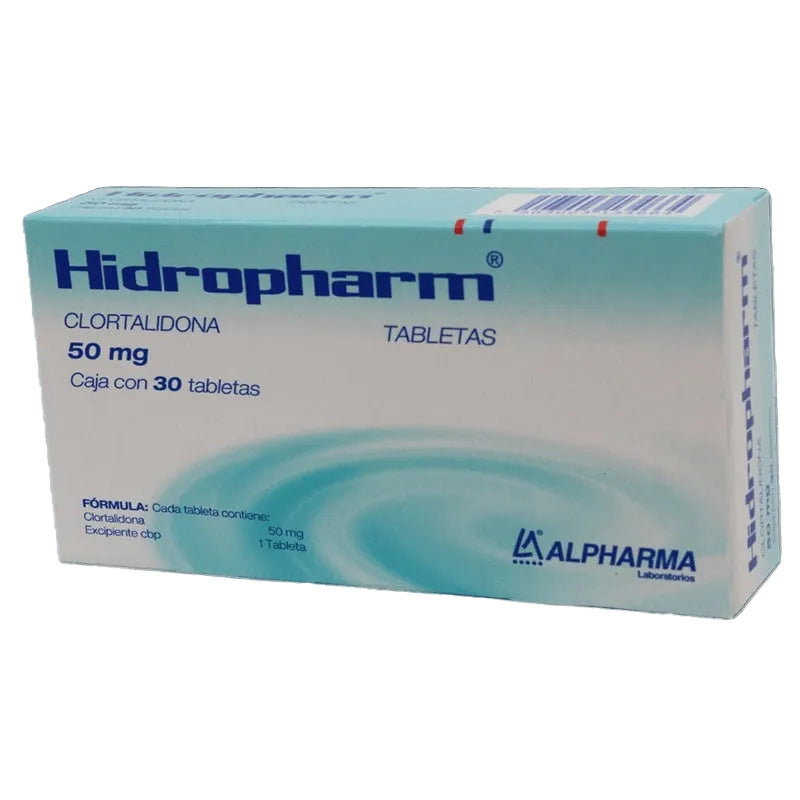 Clortalidona 50 Mg Con 30 Tabletas Alpharma 7502226291871