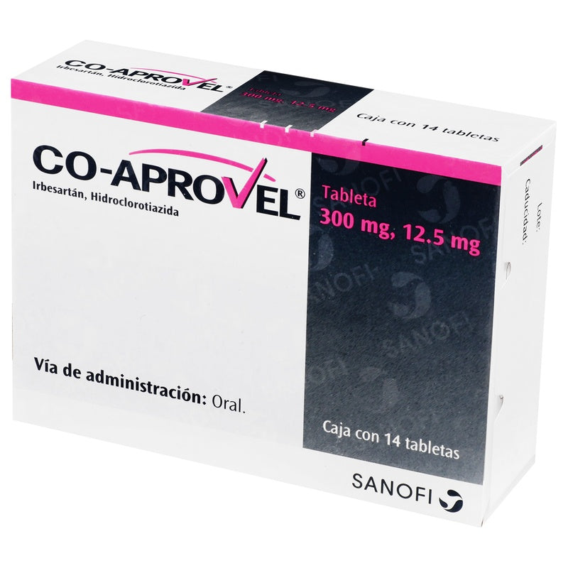 Coaprovel 300 / 12.5 Mg Con 14 Tabletas 7501328979120