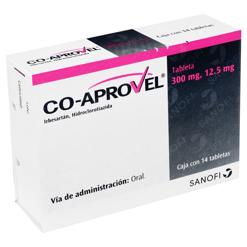 Coaprovel 300 / 12.5 Mg Con 14 Tabletas 7501328979120 perfil 7