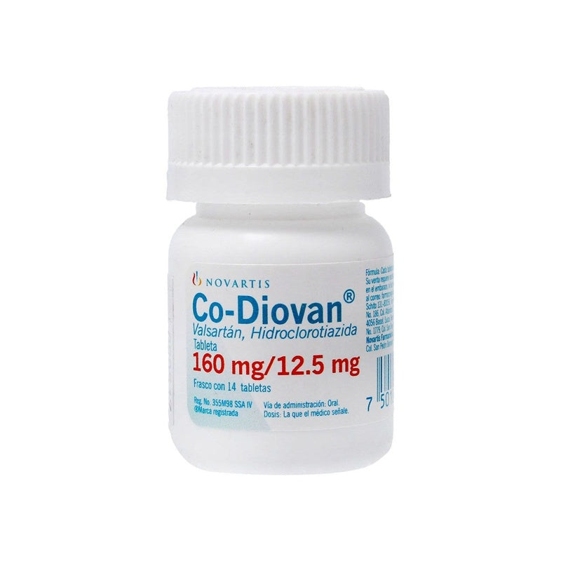Codiovan 160 / 12.5 Mg Con 14 Tabletas