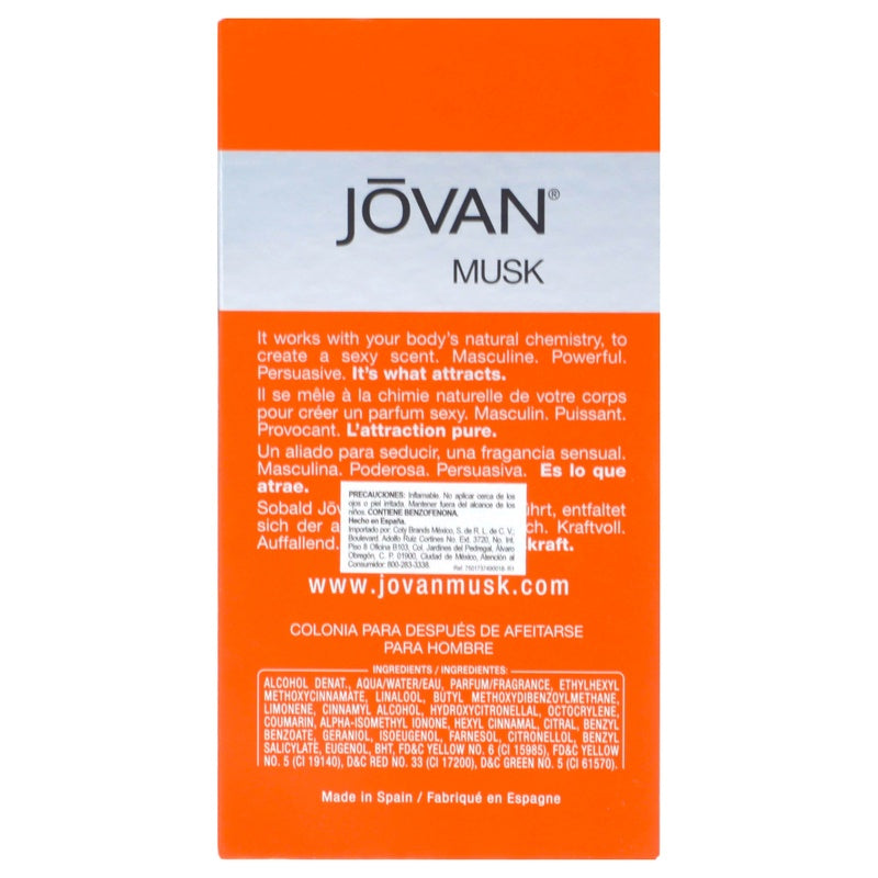 Colonia Jovan Musk 118 Ml 7501737490070 perfil 3