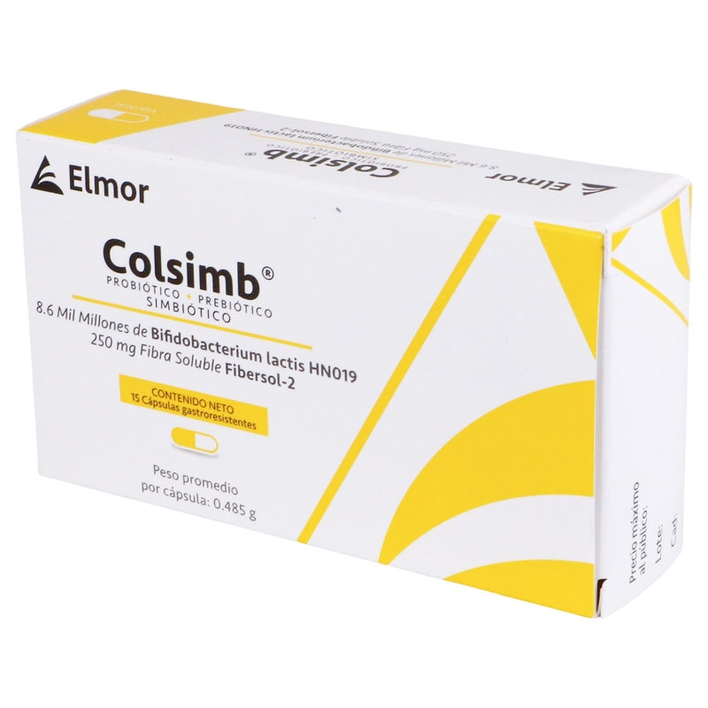 Colsimb 250 Mg Con 15 Capsulas Suplemento Alimenticio