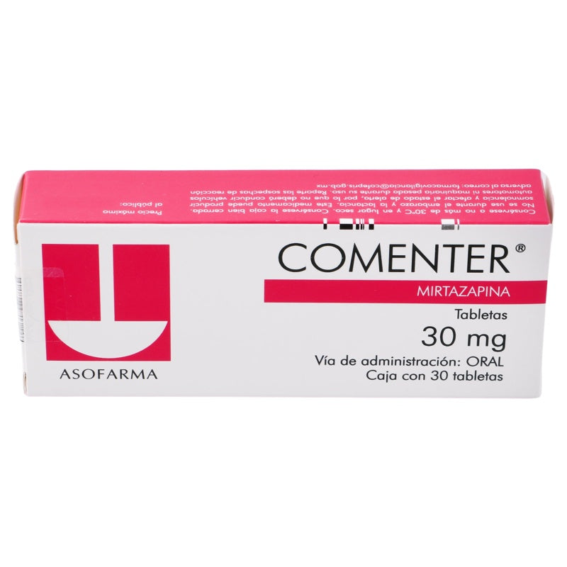 Comenter 30 Mg Con 30 Tabletas