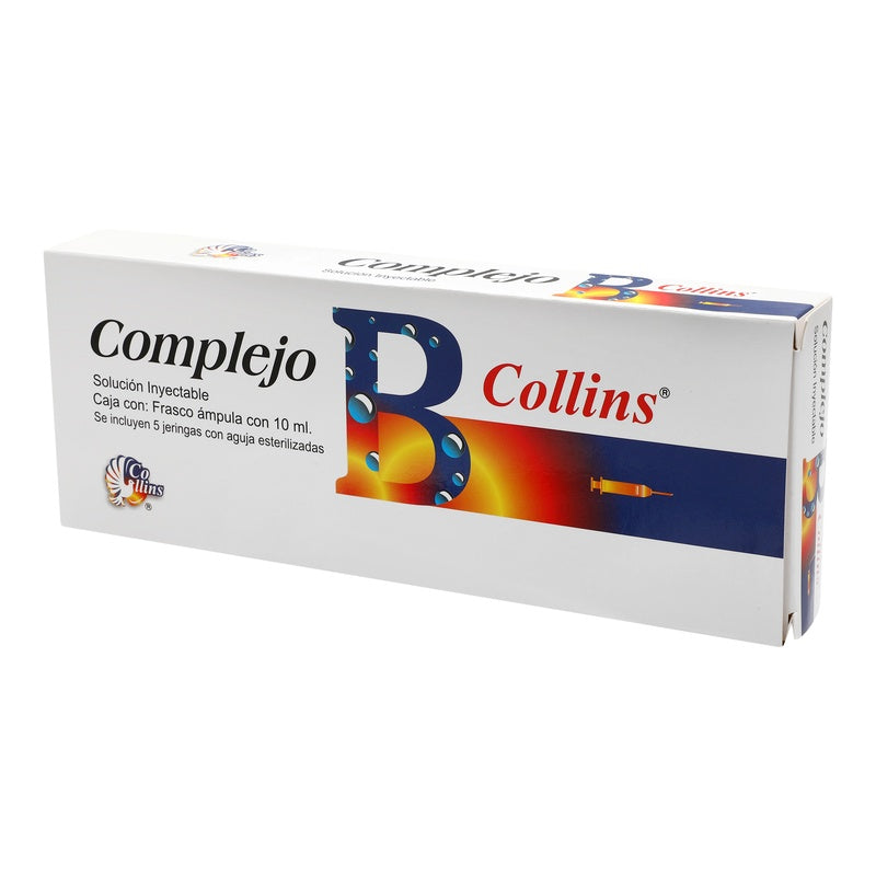 Complejo B 10 Ml Frasco Ámpula 5 Jeringa Collins 780083139681