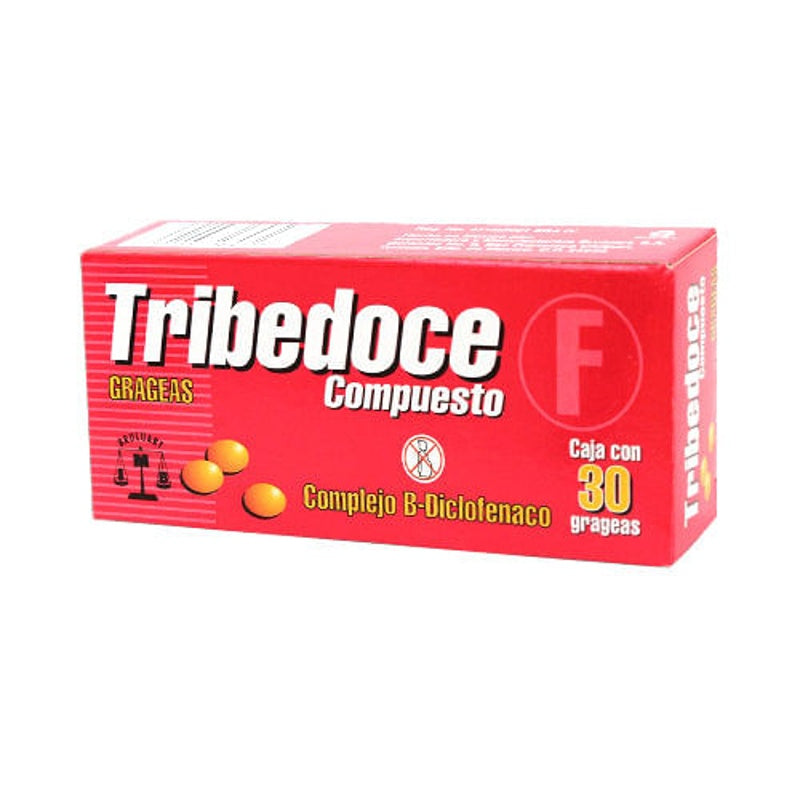 Complejo B / Diclofenaco 1 / 50 / 50 Mg Con 30 Grageas Tribedoce F