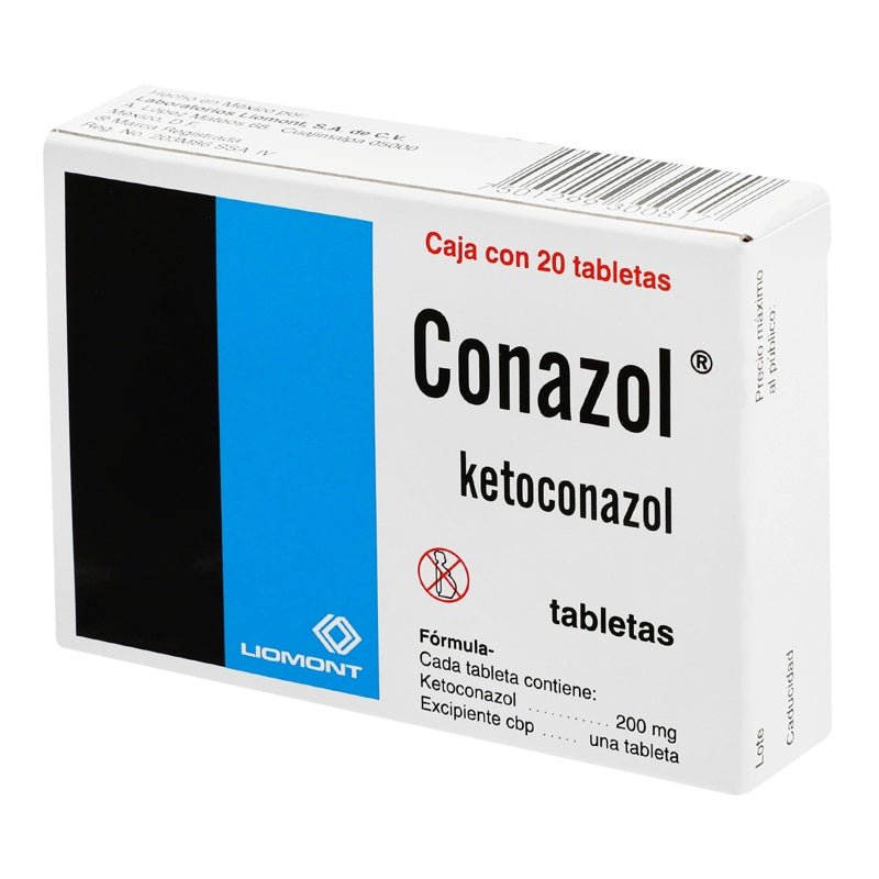 Conazol 200 Mg Con 20 Tabletas