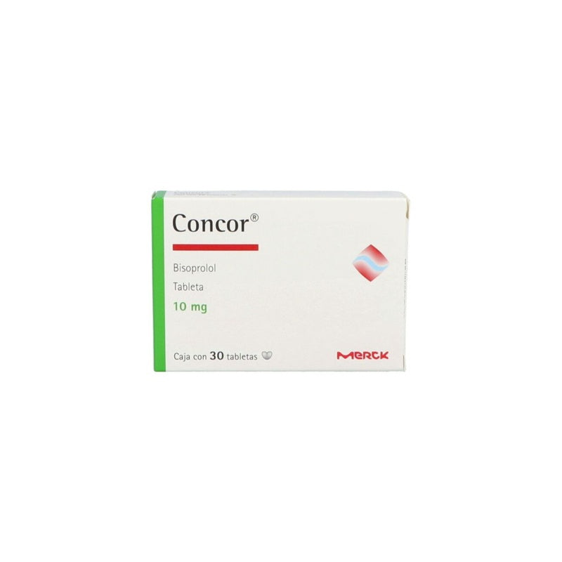 Concor 10 Mg Con 30 Tabletas