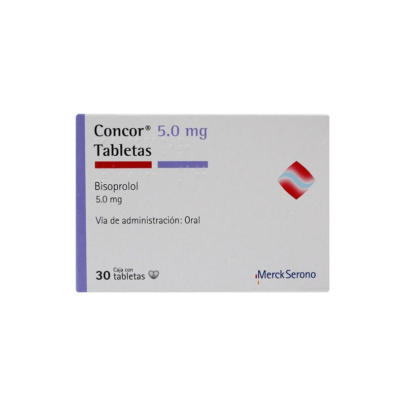 Concor 5 Mg Con 30 Tabletas