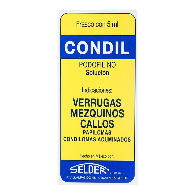 Condil 250 Mg / 5 Ml 5 Ml Solución Tópica