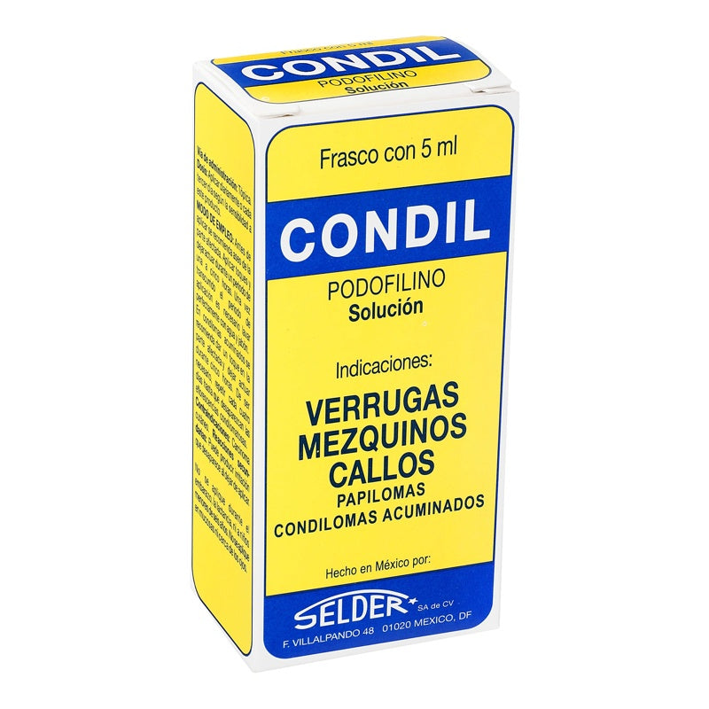 Condil 250 Mg / 5 Ml 5 Ml Solución Tópica