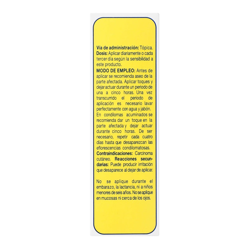 Condil 250 Mg / 5 Ml 5 Ml Solución Tópica