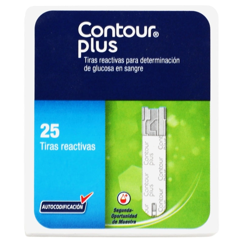 Contour Plus Tiras Reactivas Con 25