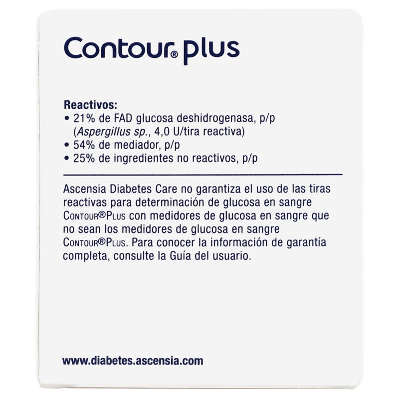 Contour Plus Tiras Reactivas Con 25
