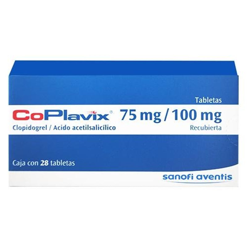 Coplavix 75 / 100 Mg Con 28 Tabletas