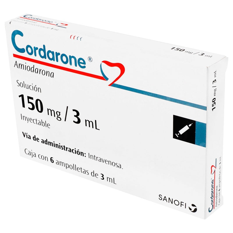 Cordarone 150 Mg 3 Ml 5 Ampolletas