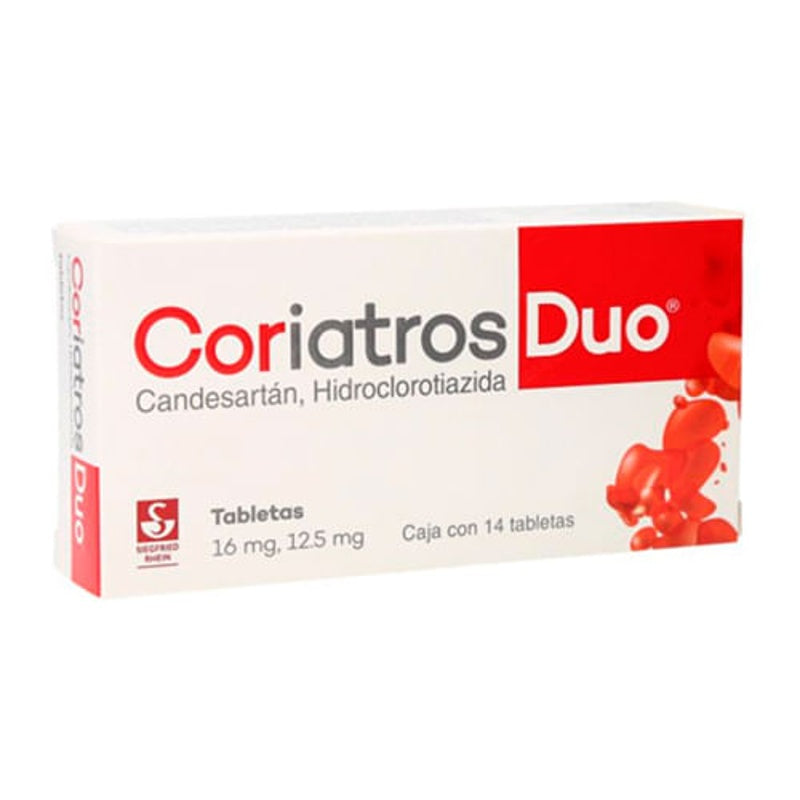 Coriatros Duo 16 / 12.5 Mg Con 14 Tabletas