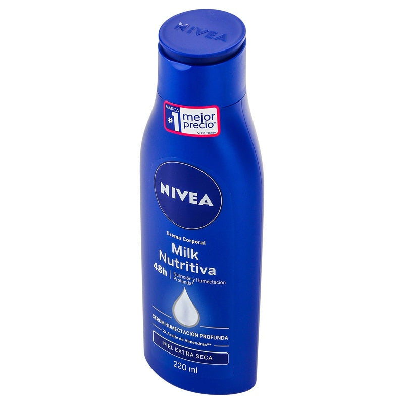 Crema Corporal Nivea Milk N Ex / Seca 220 Ml 7501054549802 perfil 4
