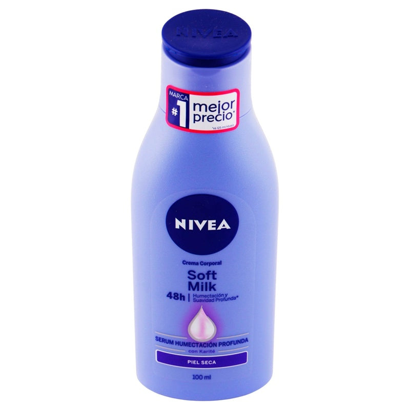 Crema Corporal Nivea Soft M Paraseca 100 Ml 7501054549819 perfil 3