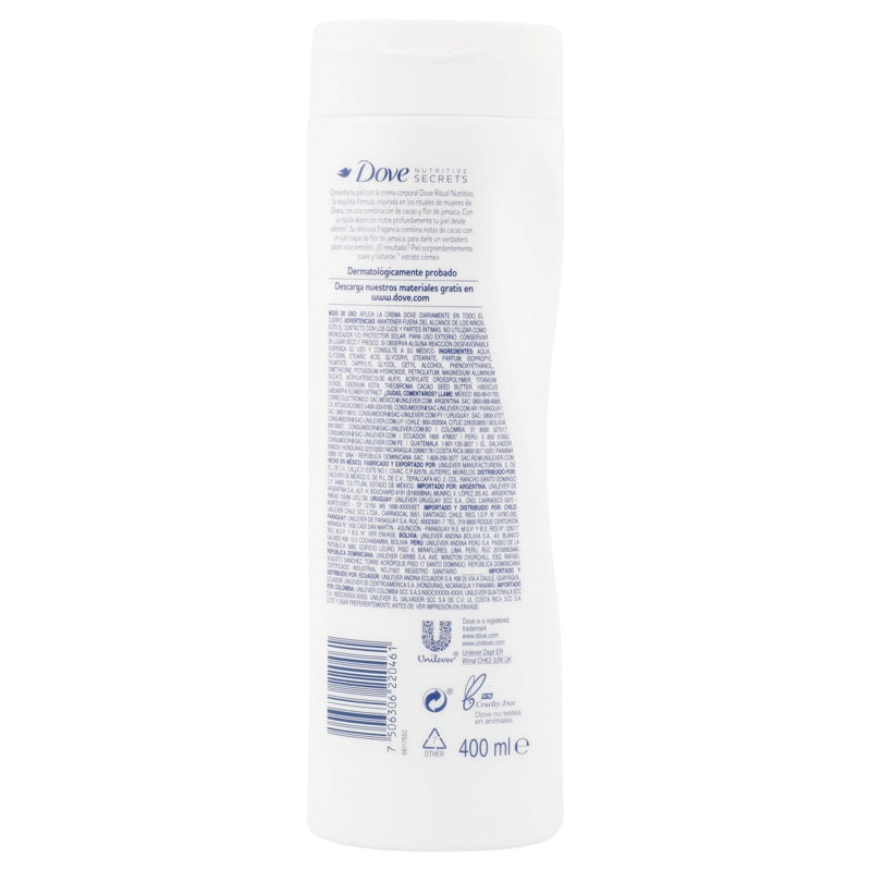 Crema Dove Corporal Secre R-Nutri 400 Ml perfil 7