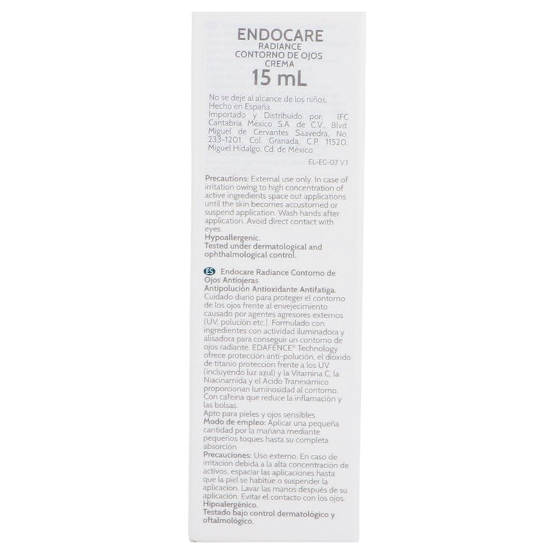 Crema Endocare Radiante Contorno Ojos 15 Ml 8470001997302 3