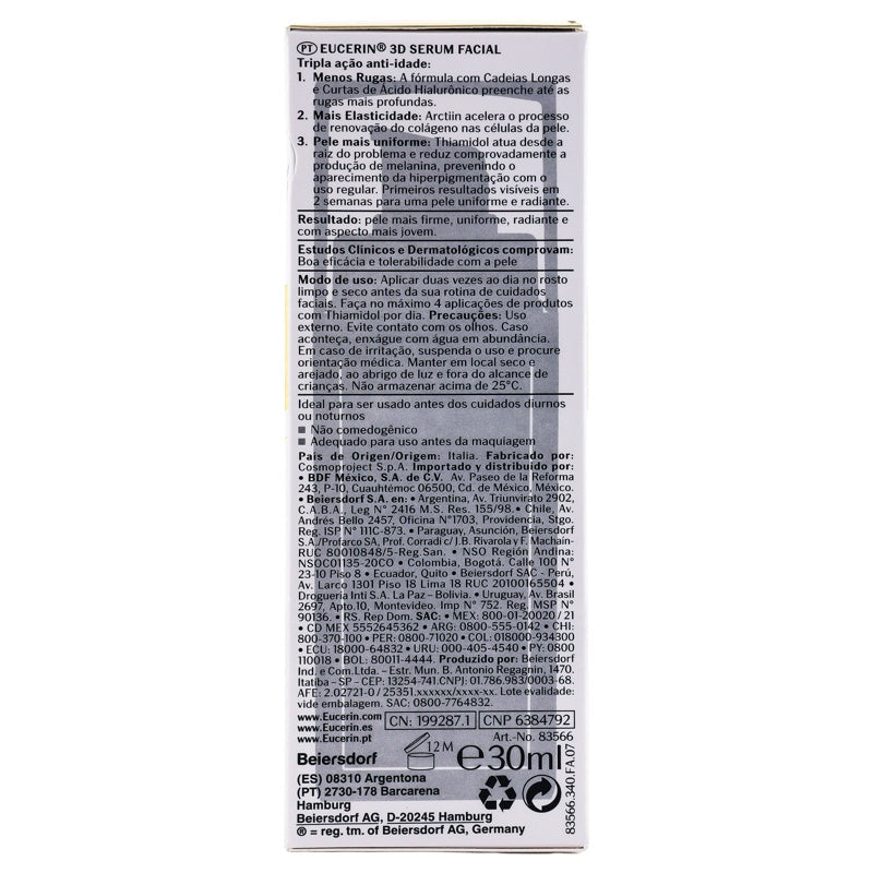 Crema Eucerin Hyalu-F-E Seru3D 30 Ml