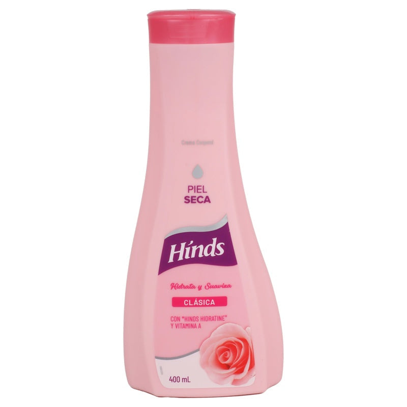 Crema Hinds Liquido Rosa Clasica Piel Seca 400 Ml