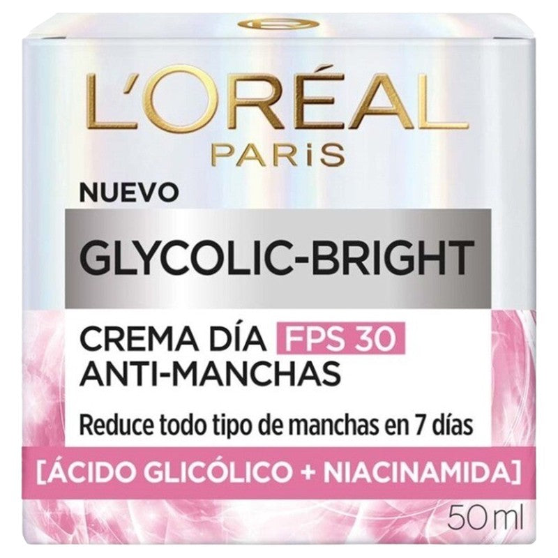 Crema Loreal Glycolic Antimanchas Dia 50 Ml 7509552935998