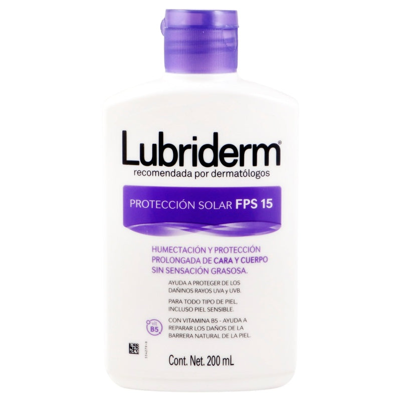Crema Lubriderm Uv Fps 15 200 Ml 7702035416155