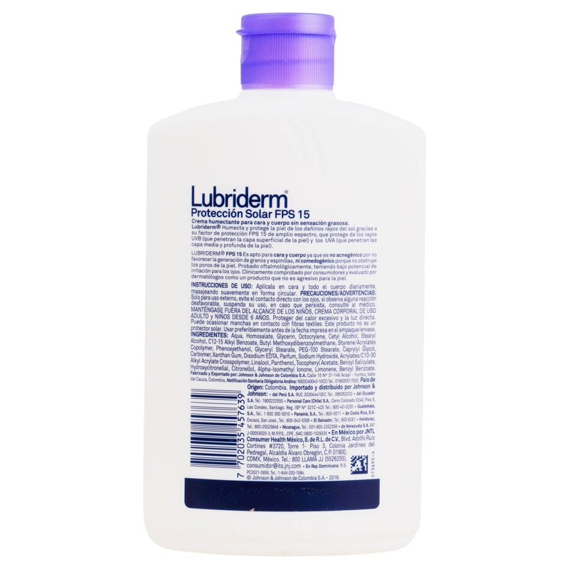 Crema Lubriderm Uv Fps 15 240 Ml 7702035457639 perfil 7