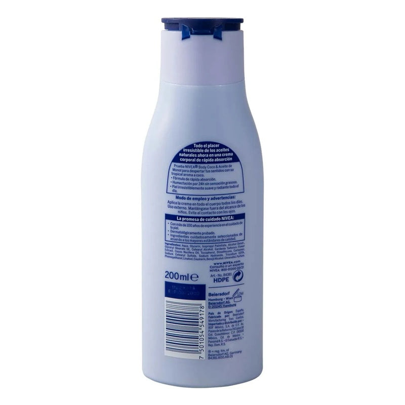 Crema Nivea B Coco / Aceite Monoi 200 Ml perfil 2