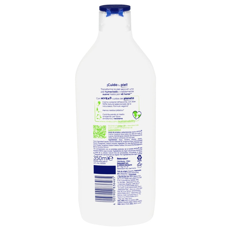 Crema Nivea Corporal Naturally Aloe 350 Ml 4005900836465 perfil 3
