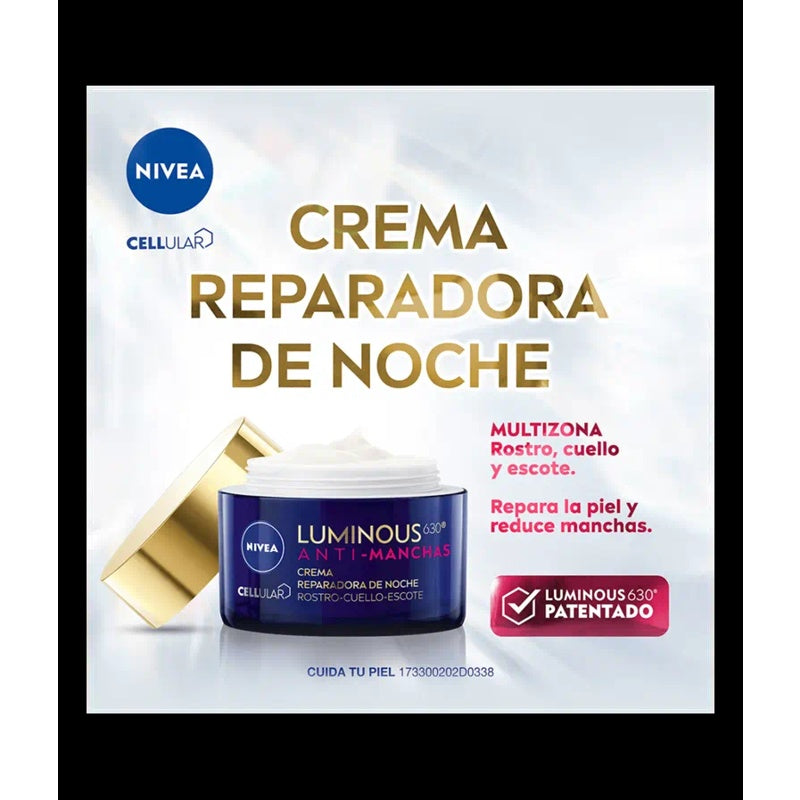 Crema Nivea Lum-630 A-Man Noche 50 Ml perfil 4