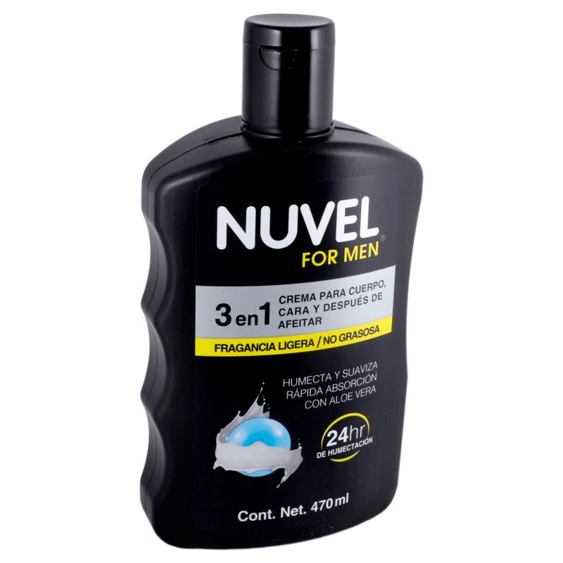 Crema Nuvel Men 3 En 1 24Hr 470 Ml 7501082721522 2