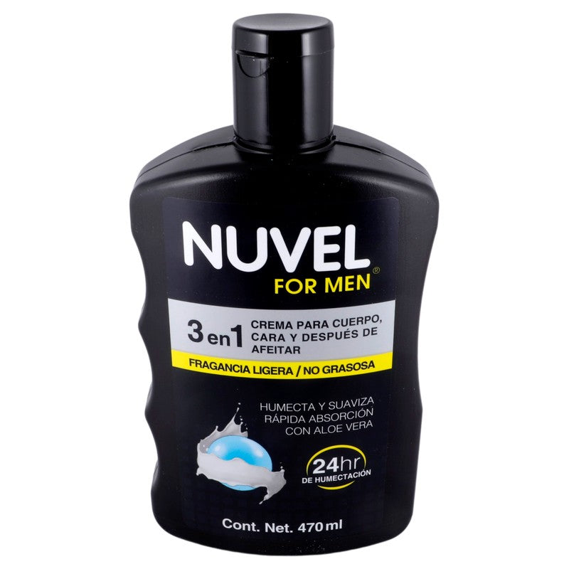 Crema Nuvel Men 3 En 1 24Hr 470 Ml 7501082721522 3