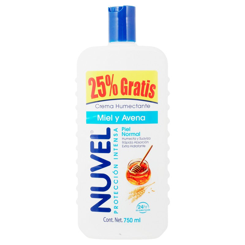 Crema Nuvel Miel Avena Humectante 750 Ml 7501082721676