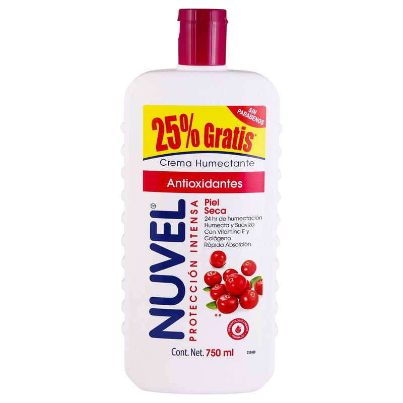 Crema Nuvel Piel Seca Antioxidantes 750 Ml 7501082721690