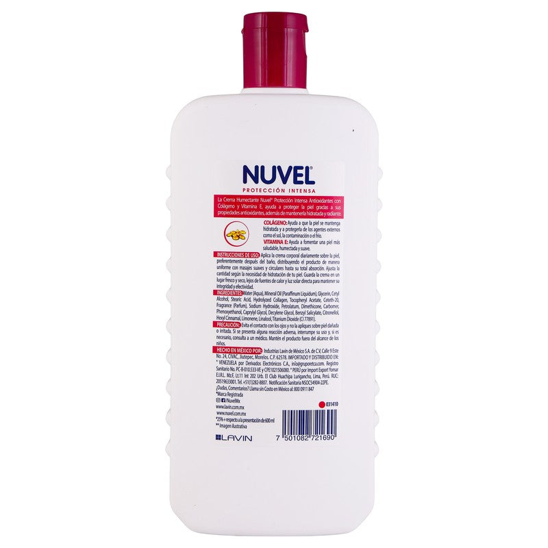 Crema Nuvel Piel Seca Antioxidantes 750 Ml 7501082721690 7