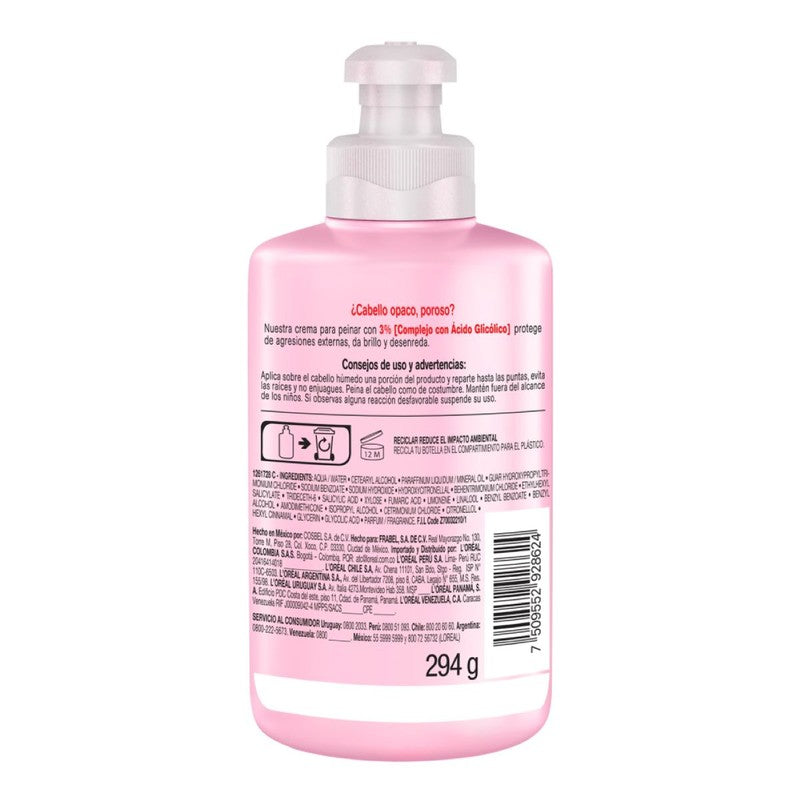 Crema Peinar Elvive Glycolic Brillo 300 Ml 7509552928624 4