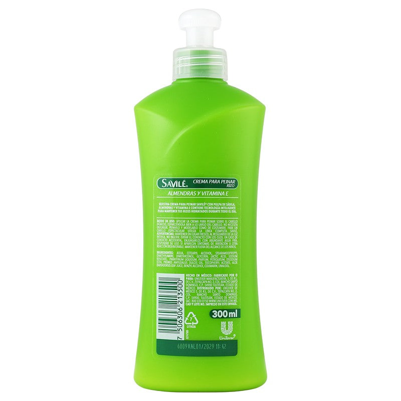 Crema Peinar Savile Almendras Rizos 300 Ml 7506306213500 7