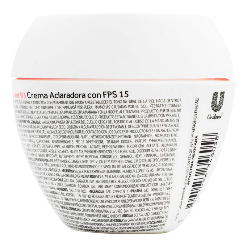 Crema Ponds Clarant B3 Fps 15 Tarro Con 100 G 7501056346058 perfil 11