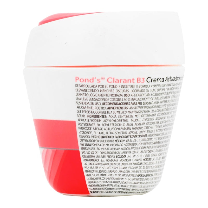 Crema Ponds Clarant B3 Fps 15 Tarro Con 100 G 7501056346058 perfil 9