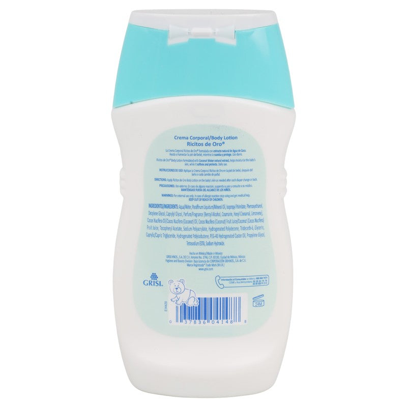 Crema Ricitos De Oro Bebé Agua De Coco 250 Ml 37836041488 7