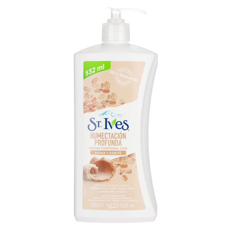 Crema St Ives Corporal Avena Karité 532 Ml 7501059352575