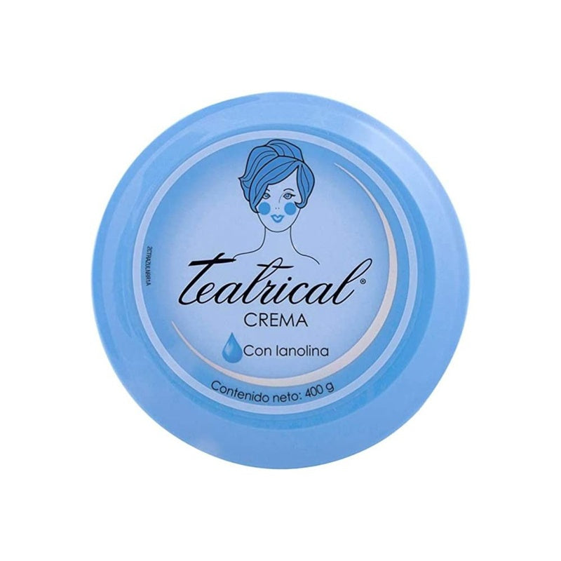 Crema Teatrical Azul Lanolina 400 Gr