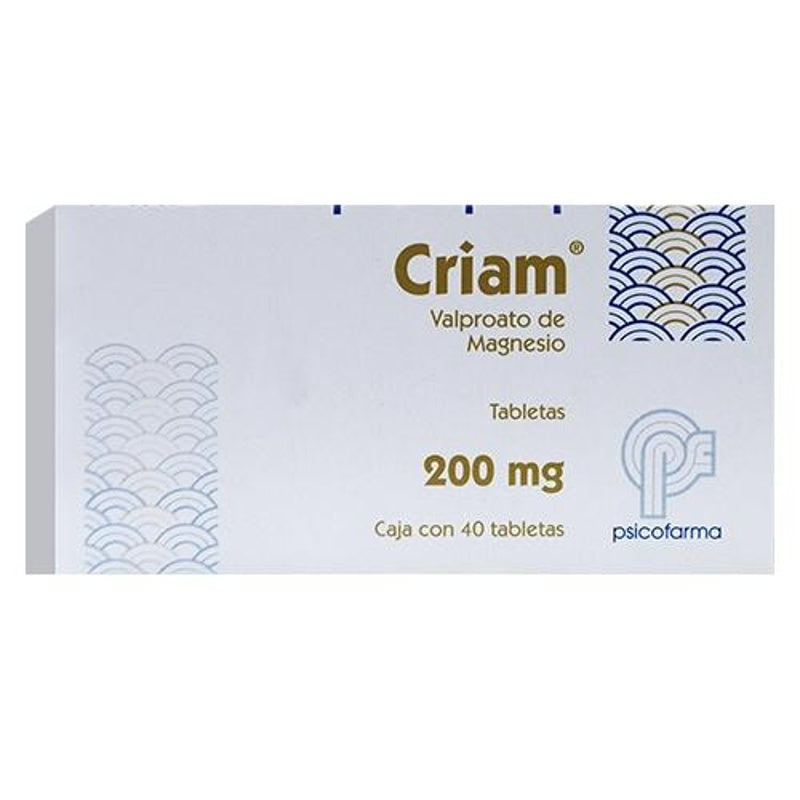 Criam 200 Mg Con 40 Tabletas