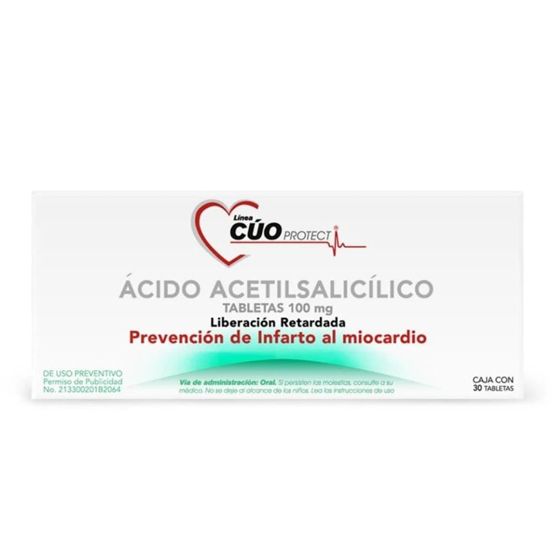 Cuo Protec 100 Mg Con 30 Tabletas Liberación Retardada